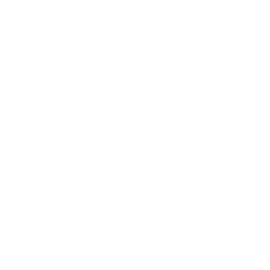 A simple white icon of a tshirt, bag and cap. 
